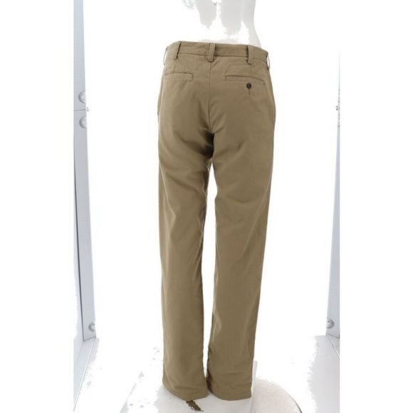 NWT LANDS' END STRAIGHT FLANNEL LINED CHINO PANTS ELMWOOD UNHEMMED 42 - Picture 5 of 10